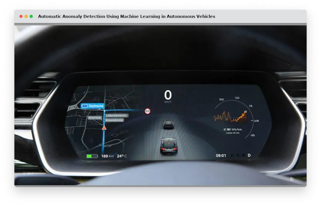 Automatic Anomaly Detection Using Machine Learning in Autonomous Vehicles