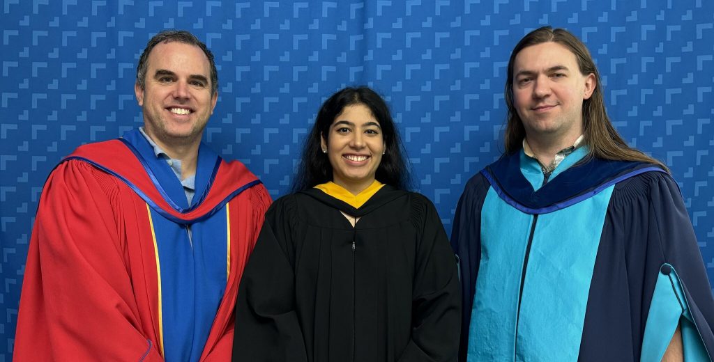 Jeremy Bradbury, Japnit Ahuja, Michael Miljanovic at Ontario Tech Convocation 2024